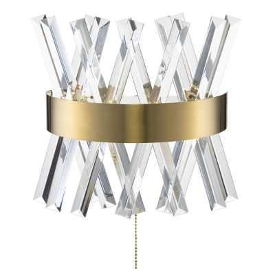 Citilux Ричард CL336313 LED Бра хрустальное с выключателем Бронза