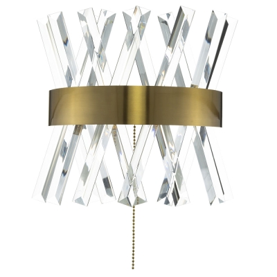 Citilux Ричард CL336313 LED Бра хрустальное с выключателем Бронза
