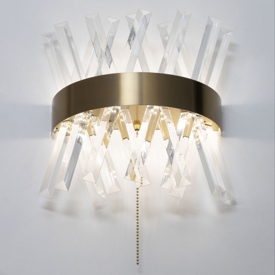 Citilux Ричард CL336313 LED Бра хрустальное с выключателем Бронза