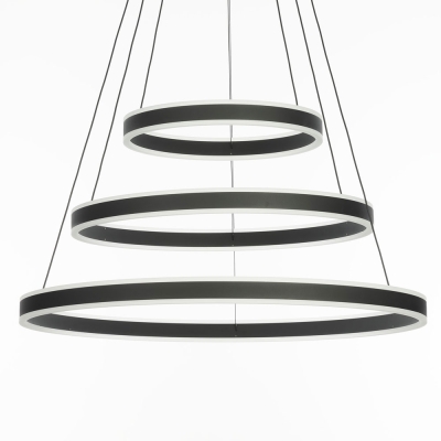 Citilux Дуэт CL719681 LED Люстра подвесная с пультом Чёрная