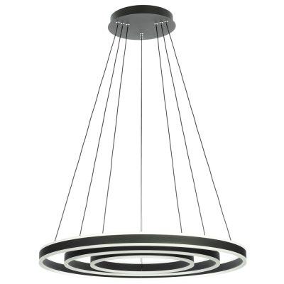Citilux Дуэт CL719681 LED Люстра подвесная с пультом Чёрная