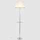 Citilux Линц CL402970T Торшер хром со столиком и белым абажуром