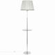 Citilux Линц CL402970T Торшер хром со столиком и белым абажуром