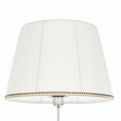 Citilux Линц CL402970T Торшер хром со столиком и белым абажуром