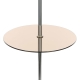 Citilux Линц CL402970T Торшер хром со столиком и белым абажуром