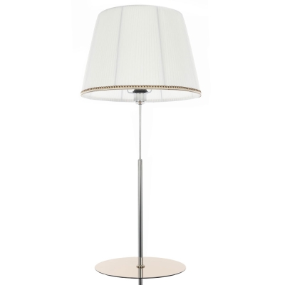 Citilux Линц CL402970T Торшер хром со столиком и белым абажуром