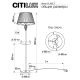 Citilux Вена CL402920T Торшер патина со столиком и белым абажуром