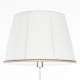 Citilux Линц CL402970 Торшер хром с белым абажуром