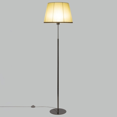 Citilux Линц CL402973 Торшер хром с кремовым абажуром