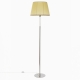 Citilux Линц CL402973 Торшер хром с кремовым абажуром