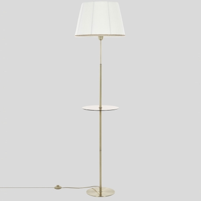 Citilux Линц CL402980T Торшер бронза со столиком и белым абажуром