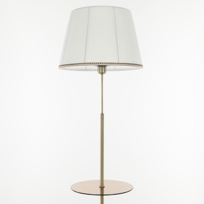 Citilux Линц CL402980T Торшер бронза со столиком и белым абажуром