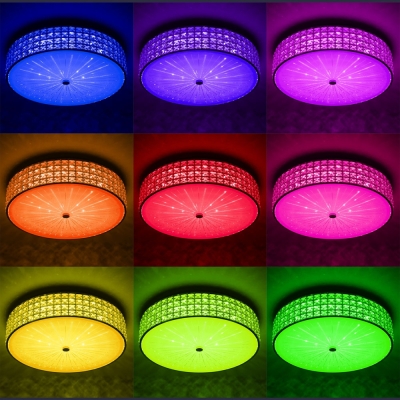 Citilux Портал CL32418G1 LED RGB Люстра хрустальная с пультом Хром