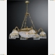 Люстра L 6300/6+4 ★Reccagni Angelo, 10 x 60Вт☀, Золото► — Купить▼