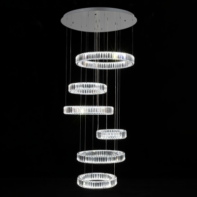 Citilux Чезаре CL338661 LED Люстра хрустальная с пультом Хром