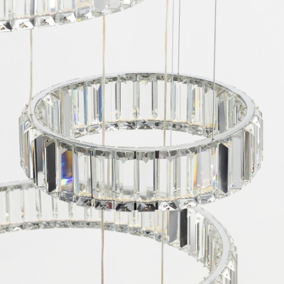 Citilux Чезаре CL338661 LED Люстра хрустальная с пультом Хром