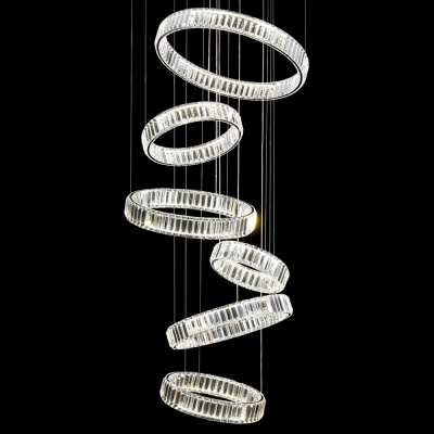 Citilux Чезаре CL338661 LED Люстра хрустальная с пультом Хром