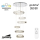 Citilux Чезаре CL338661 LED Люстра хрустальная с пультом Хром