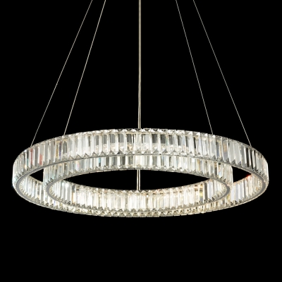 Citilux Чезаре CL338281 LED Люстра хрустальная с пультом Хром