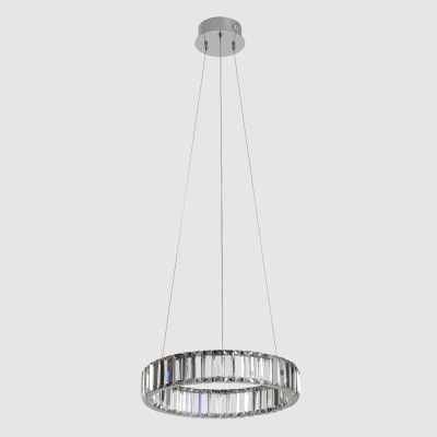Citilux Чезаре CL338141 LED Люстра хрустальная с пультом Хром