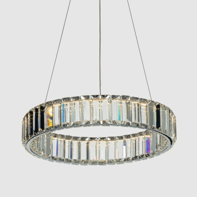 Citilux Чезаре CL338141 LED Люстра хрустальная с пультом Хром