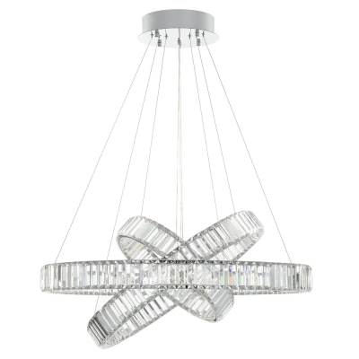 Citilux Чезаре CL338381 LED Люстра хрустальная с пультом Хром