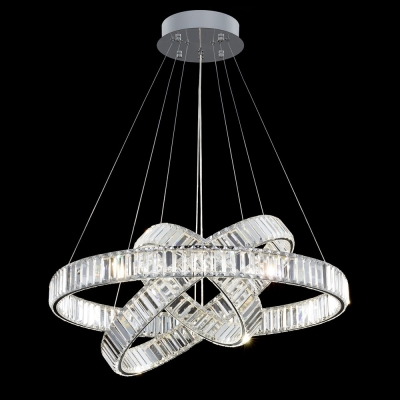 Citilux Чезаре CL338381 LED Люстра хрустальная с пультом Хром