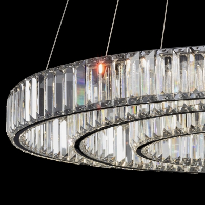 Citilux Чезаре CL338381 LED Люстра хрустальная с пультом Хром