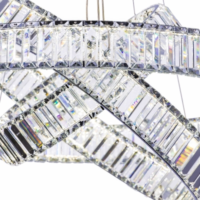 Citilux Чезаре CL338381 LED Люстра хрустальная с пультом Хром