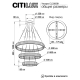 Citilux Чезаре CL338381 LED Люстра хрустальная с пультом Хром