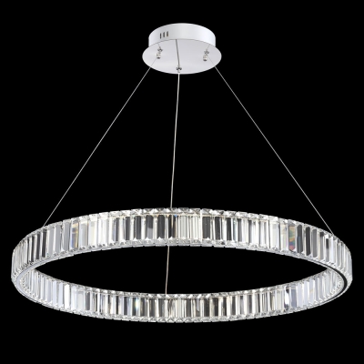 Citilux Чезаре CL338181 LED Люстра хрустальная с пультом Хром
