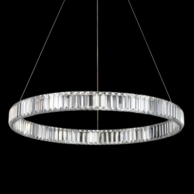 Citilux Чезаре CL338181 LED Люстра хрустальная с пультом Хром