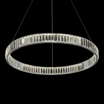 Citilux Чезаре CL338181 LED Люстра хрустальная с пультом Хром