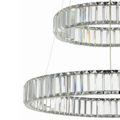 Citilux Чезаре CL338261 LED Люстра хрустальная с пультом Хром