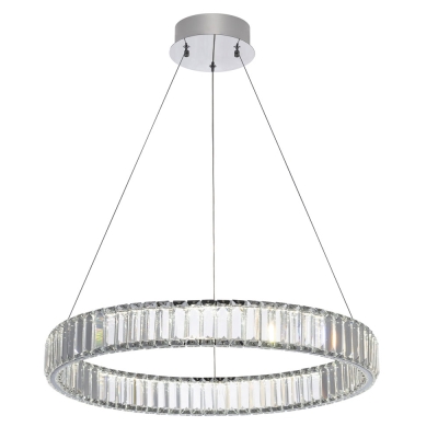 Citilux Чезаре CL338161 LED Люстра хрустальная с пультом Хром