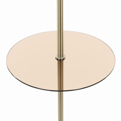 Citilux Вена CL402930T Торшер бронза со столиком и белым абажуром
