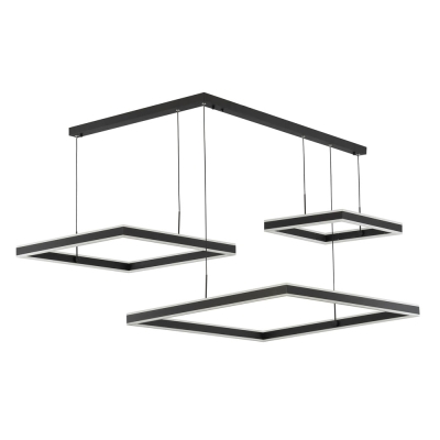 Citilux Дуэт CL719K311 LED Люстра подвесная с пультом Чёрная