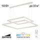 Citilux Дуэт CL719K210 LED Люстра подвесная с пультом Белая