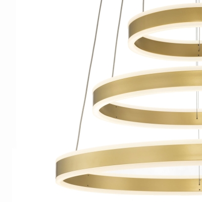 Citilux Дуэт CL719652 LED Люстра подвесная с пультом Золото