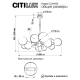 Citilux Нарда CL204190 Люстра на штанге Бронза