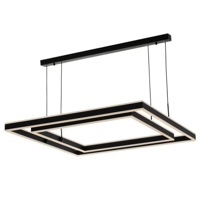 Citilux Дуэт CL719K211 LED Люстра подвесная с пультом Чёрная