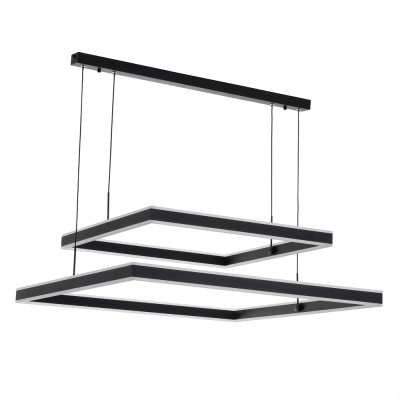 Citilux Дуэт CL719K211 LED Люстра подвесная с пультом Чёрная