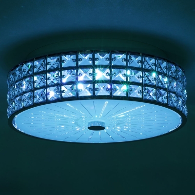 Citilux Портал CL32413G1 LED RGB Люстра хрустальная с пультом Хром