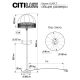 Citilux Базель CL407931T Торшер бронза со столиком и бежевым абажуром