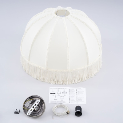 Citilux Базель CL407031 Подвесной светильник бронза с бежевым абажуром