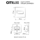 Citilux Скалли CLD007K5 LED Встраиваемый светильник лестничный Чёрный