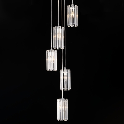 Citilux Джейн CL306051 Хрустальный подвесной светильник Хром