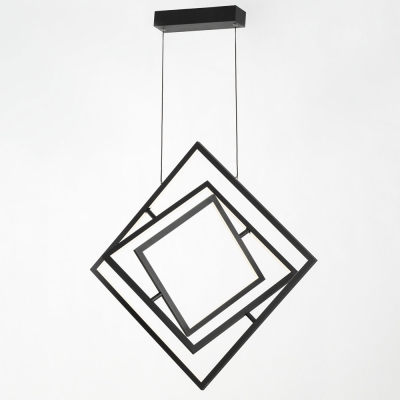 Citilux Cube CL719241 Подвесная светодиодная люстра Чёрная