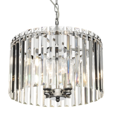 Citilux Джейн CL306141 Хрустальная подвесная люстра Хром