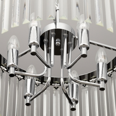 Citilux Джейн CL306161 Хрустальная подвесная люстра Хром